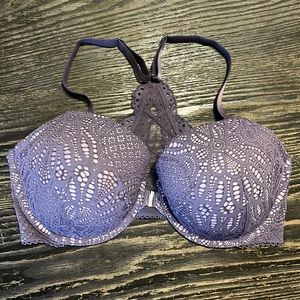 Victorias Secret purple lace bra size 36DD